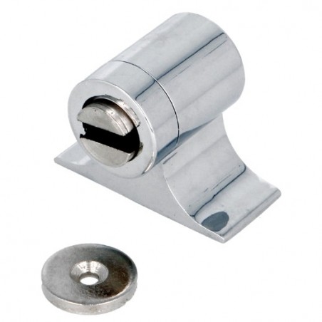 AMIG 8385  
 Tope puerta magnético 701  
 55 x 44 mm  
 Zamak  
 Cromado brillo