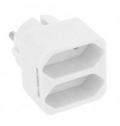 AMIG 8395  
 Adaptador de 2 vías 3205  
 44 x 46 x 65 mm  
 Policarbonato  
 Blanco