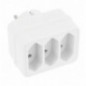 AMIG 8396  
 Adaptador de 3 vías 3206  
 65 x 48 x 75 mm  
 Policarbonato  
 Blanco