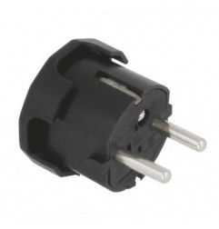AMIG 8411  
 Clavija schuko 3272  
 45 x 53 mm  
 Polipropileno  
 Negro