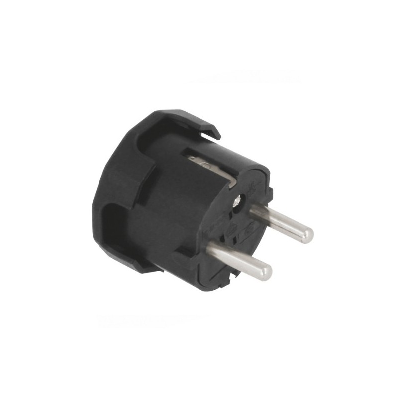 AMIG 8411  
 Clavija schuko 3272  
 45 x 53 mm  
 Polipropileno  
 Negro