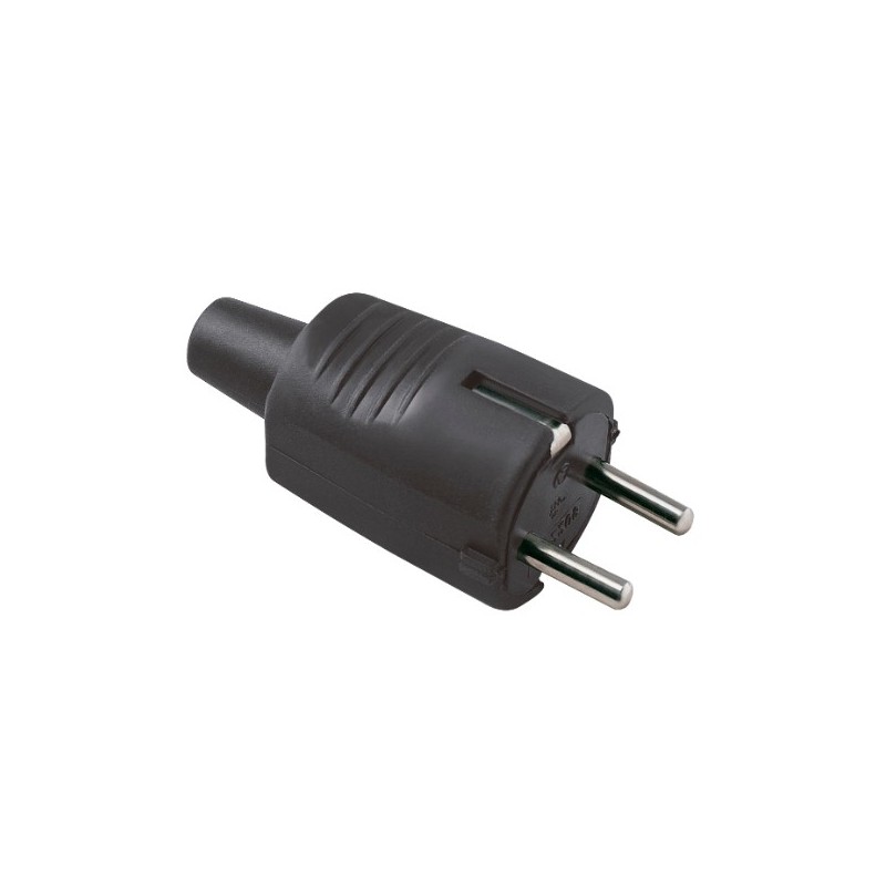 AMIG 8412  
 Clavija schuko 3273  
 75 x 32 mm  
 Polipropileno  
 Negro