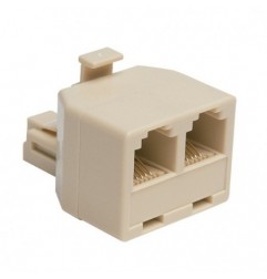 AMIG 8513  
 Distribuidor telefónico doble 3001  
 Policarbonato  
 Blanco marfil