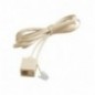 AMIG 8526  
 Prolongador telefonía 3022  
 7 m  
 Polipropileno  
 Blanco marfil