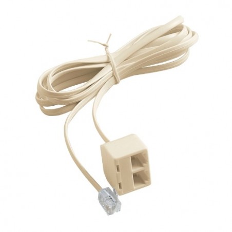 AMIG 8527  
 Prolongador telefonía 3023  
 2 m  
 Polipropileno  
 Blanco marfil