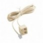 AMIG 8528  
 Prolongador telefonía 3023  
 4 m  
 Polipropileno  
 Blanco marfil