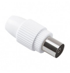AMIG 8538  
 Conector TV 3111  
 9,5 mm  
 Poliestireno  
 Blanco