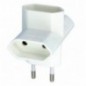 AMIG 8555  
 Adaptador de 3 vías 3202  
 44 x 46 x 65 mm  
 Policarbonato  
 Blanco