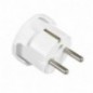 AMIG 8573  
 Clavija schuko 3272  
 45 x 53 mm  
 Polipropileno  
 Blanco
