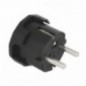 AMIG 8574  
 Clavija schuko 3272  
 45 x 53 mm  
 Polipropileno  
 Negro