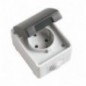 AMIG 8674  
 Base estanca IP54-IP44 3600  
 90 x 65 x 52 mm  
 Policarbonato  
 Gris