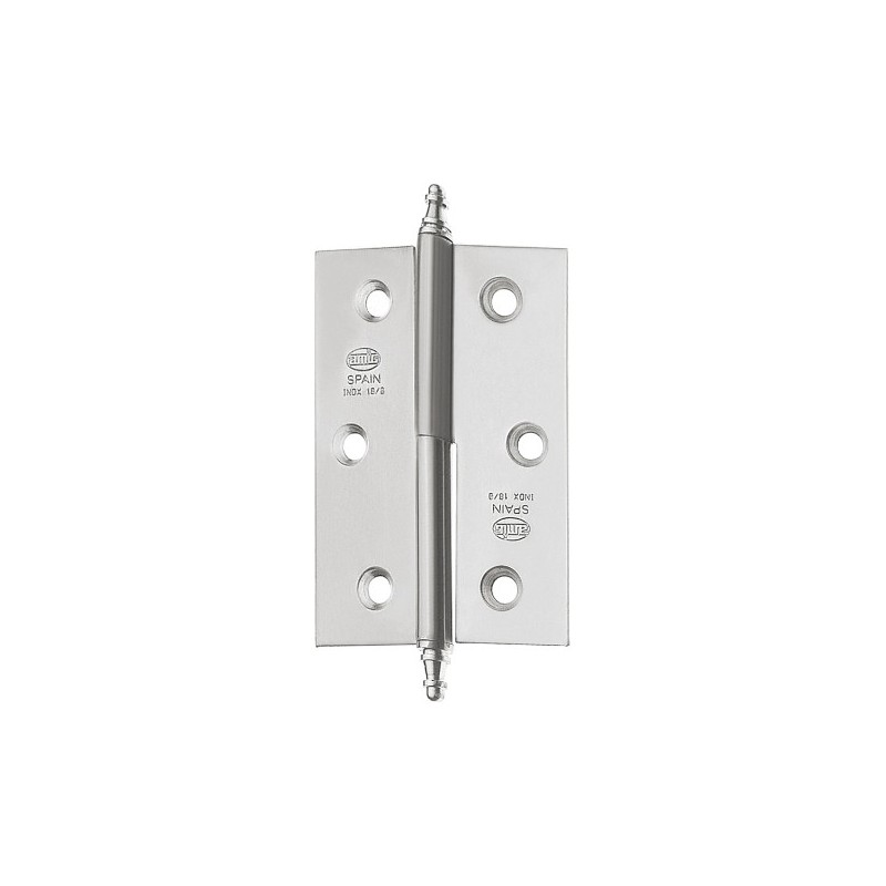 AMIG 8750  
 Bisagra 2006  
 60 x 40 x 1,5 mm  
 Acero inoxidable 18/8  
 Mate - Izquierda