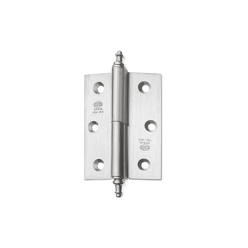 AMIG 8758  
 Bisagra 2007  
 100 x 70 x 2,5 mm  
 Acero inoxidable 18/8  
 Mate - Izquierda
