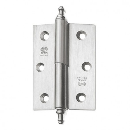 AMIG 8758  
 Bisagra 2007  
 100 x 70 x 2,5 mm  
 Acero inoxidable 18/8  
 Mate - Izquierda