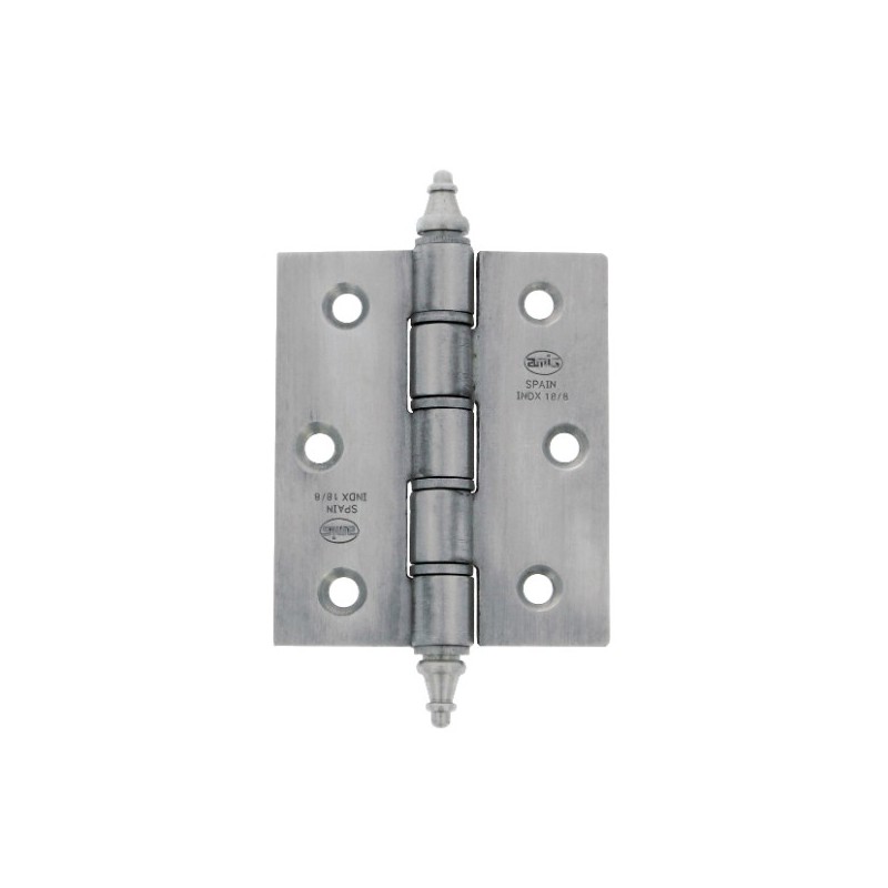 AMIG 8761  
 Bisagra 2008  
 100 x 70 x 2,5 mm  
 Acero inoxidable 18/8  
 Mate