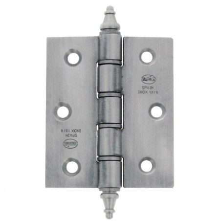 AMIG 8761  
 Bisagra 2008  
 100 x 70 x 2,5 mm  
 Acero inoxidable 18/8  
 Mate