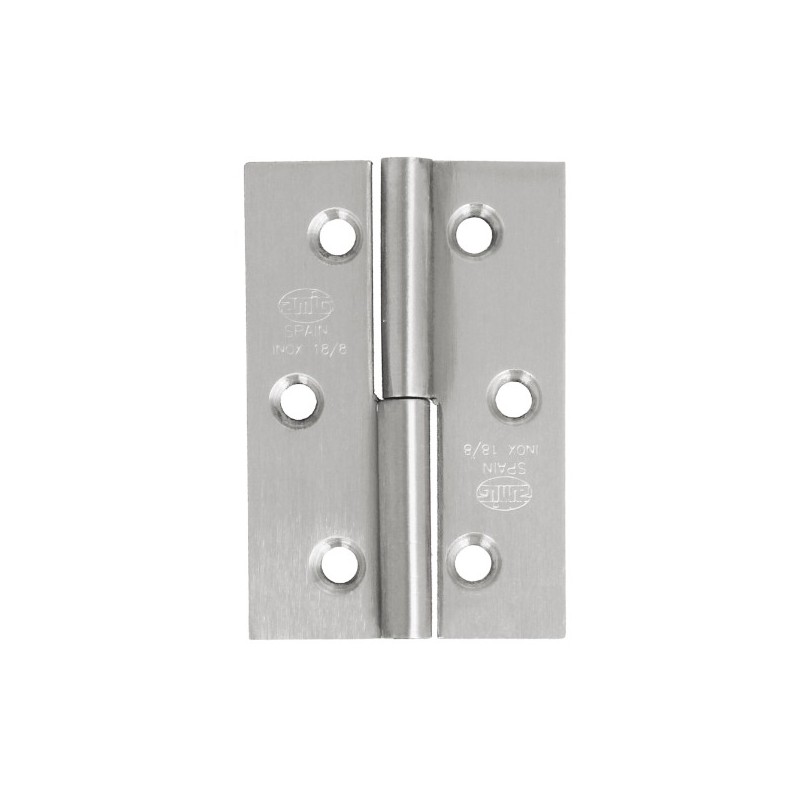 AMIG 8762  
 Bisagra 2066  
 60 x 40 x 1,5 mm  
 Acero inoxidable 18/8  
 Mate - Derecha
