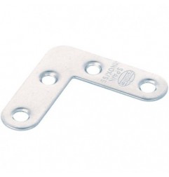 AMIG 8784  
 Escuadra plana 2  
 40 x 12 x 0,9 mm  
 Acero inoxidable  
 Brillo