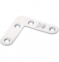 AMIG 8785  
 Escuadra plana 2  
 50 x 14 x 0,9 mm  
 Acero inoxidable  
 Brillo