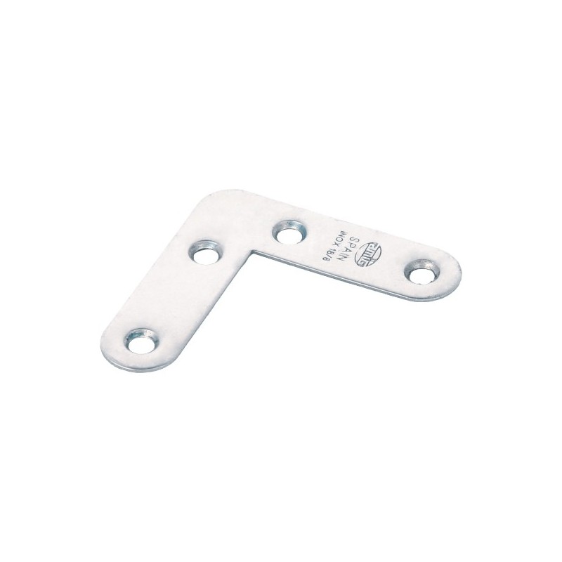 AMIG 8785  
 Escuadra plana 2  
 50 x 14 x 0,9 mm  
 Acero inoxidable  
 Brillo