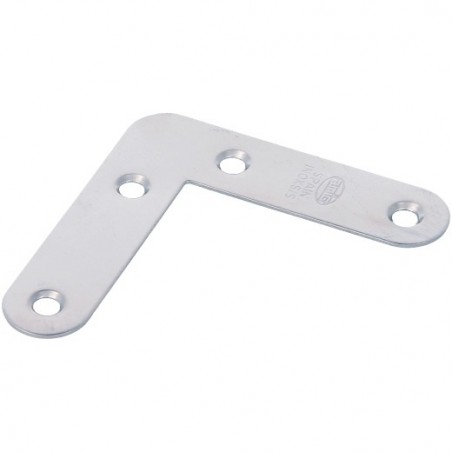 AMIG 8786  
 Escuadra plana 2  
 60 x 15 x 0,9 mm  
 Acero inoxidable  
 Brillo