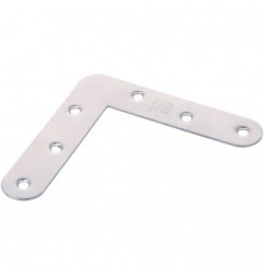 AMIG 8787  
 Escuadra plana 2  
 80 x 17 x 1 mm  
 Acero inoxidable  
 Brillo