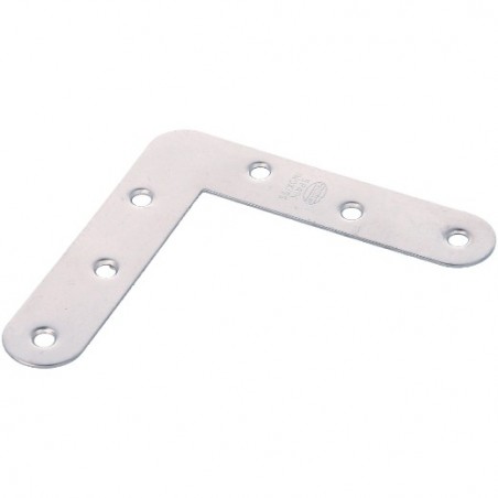 AMIG 8787  
 Escuadra plana 2  
 80 x 17 x 1 mm  
 Acero inoxidable  
 Brillo