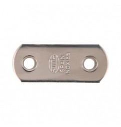 AMIG 8790  
 Placa 2  
 37 x 16 x 1,5 mm  
 Acero inoxidable  
 Brillo