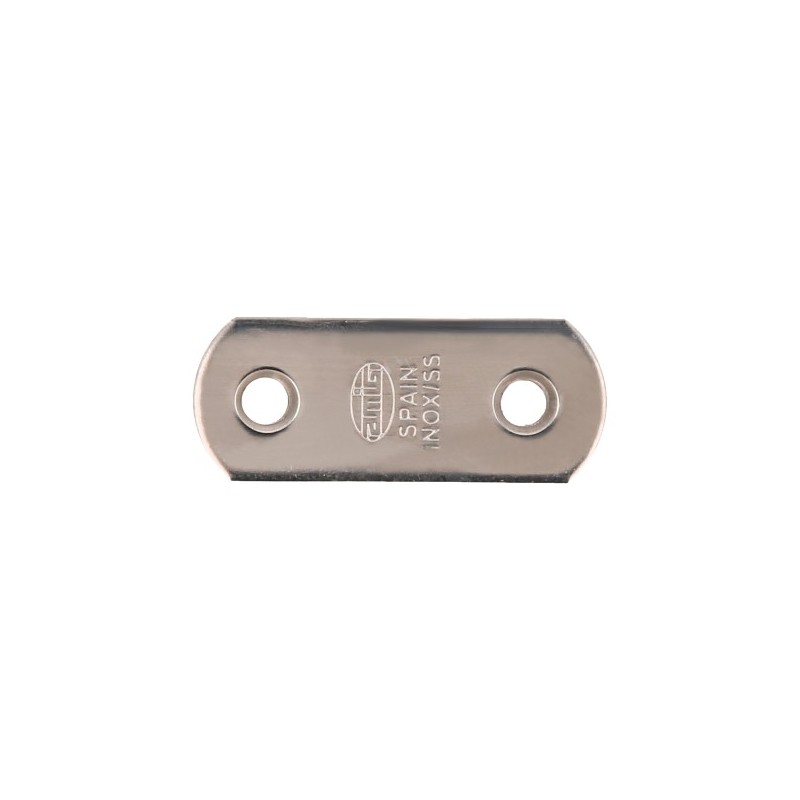 AMIG 8790  
 Placa 2  
 37 x 16 x 1,5 mm  
 Acero inoxidable  
 Brillo