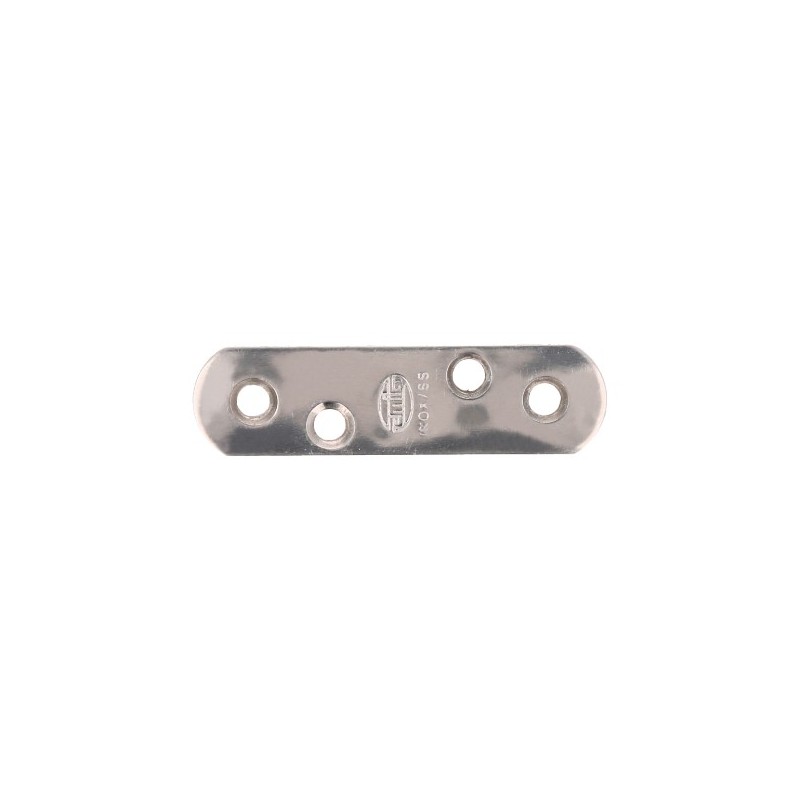AMIG 8791  
 Placa 2  
 57 x 16 x 1,5 mm  
 Acero inoxidable  
 Brillo