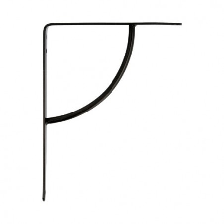 AMIG 8847  
 Palomilla 12  
 200 x 150 mm  
 Acero  
 Negro
