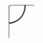 AMIG 8847  
 Palomilla 12  
 200 x 150 mm  
 Acero  
 Negro