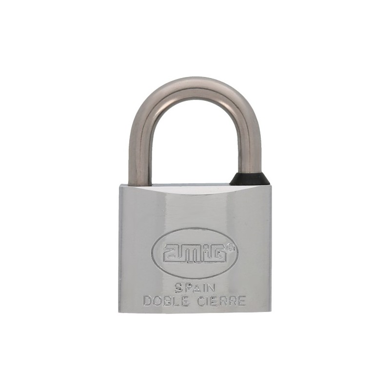 AMIG 8869  
 Candado 60  
 50 mm  
 Latón  
 Cromado
