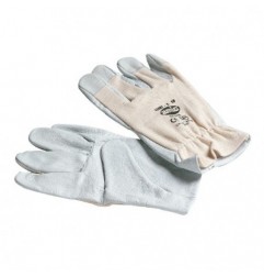 AMIG 9083  
 Guantes mixtos flor piel y algodón 15207  
 8  
 Flor piel vacuno  
 Blanco