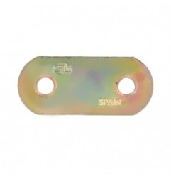AMIG 945  
 Placa 2  
 37 x 16 x 1,5 mm  
 Acero  
 Bicromatado