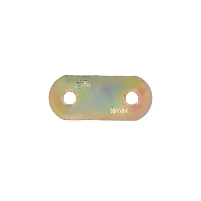 AMIG 945  
 Placa 2  
 37 x 16 x 1,5 mm  
 Acero  
 Bicromatado