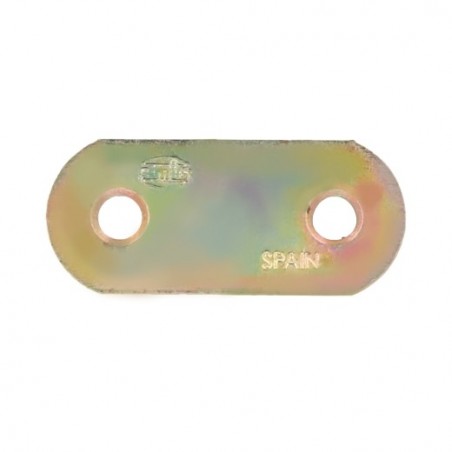 AMIG 945  
 Placa 2  
 37 x 16 x 1,5 mm  
 Acero  
 Bicromatado