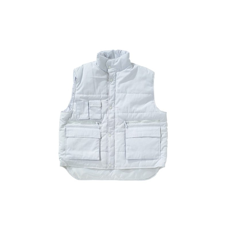AMIG 9545  
 Chaleco 17300  
 S  
 Algodón-poliester  
 Blanco