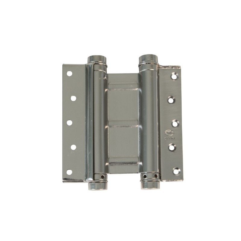 AMIG 9818  
 Bisagra doble acción 3037  
 100 x 126 mm  
 Acero  
 Niquelado