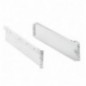 AMIG 9822  
 Guía para cajón con rodillos 30  
 86 x 500 mm  
 Acero  
 Blanco
