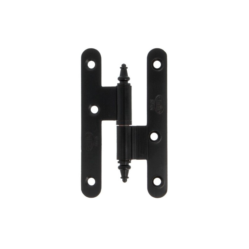 AMIG 9843  
 Pernio perfil laminado 407  
 100 x 58 x 2,3 mm  
 Latón  
 Negro - Derecha