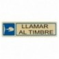 AMIG 9883  
 Placas señalización adhesivas  
 163 x 45 mm  
 Acero inoxidable  
 Mate