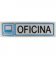 AMIG 9885  
 Placas señalización adhesivas  
 163 x 45 mm  
 Acero inoxidable  
 Mate