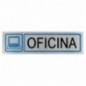 AMIG 9885  
 Placas señalización adhesivas  
 163 x 45 mm  
 Acero inoxidable  
 Mate