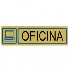 AMIG 9886  
 Placas señalización adhesivas  
 163 x 45 mm  
 Aluminio  
 Oro