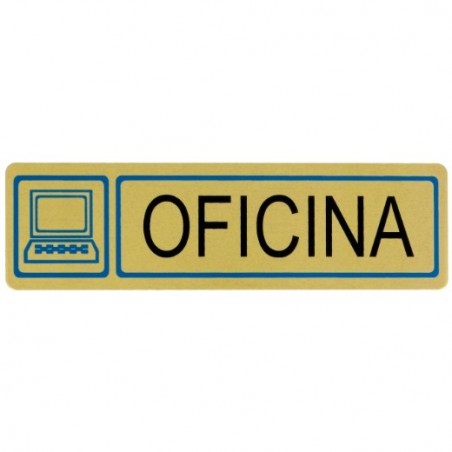 AMIG 9886  
 Placas señalización adhesivas  
 163 x 45 mm  
 Aluminio  
 Oro