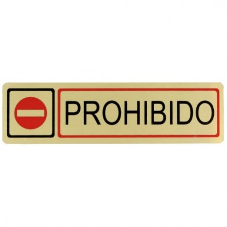 AMIG 9888  
 Placas señalización adhesivas  
 163 x 45 mm  
 Aluminio  
 Oro