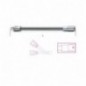 900FL 150 Alargadera flexible con cuadrados macho y hembra de 1/4&quot,, cromada