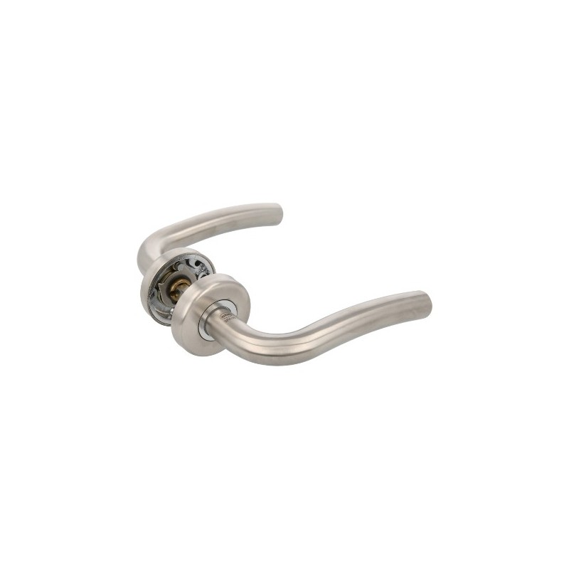 AMIG 9946  
 Manilla con roseta 19E  
 Ø53 mm  
 Acero inoxidable 18/8  
 Mate