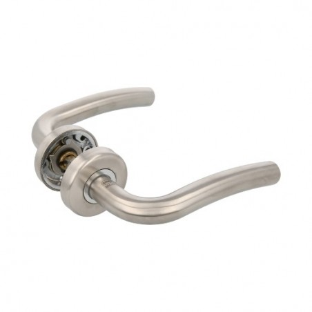 AMIG 9946  
 Manilla con roseta 19E  
 Ø53 mm  
 Acero inoxidable 18/8  
 Mate